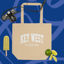 Key West Florida Varsity Eco Beach Tote Bag