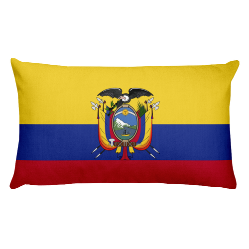 Default Title Ecuador Flag Allover Print Rectangular Pillow Home by Design Express