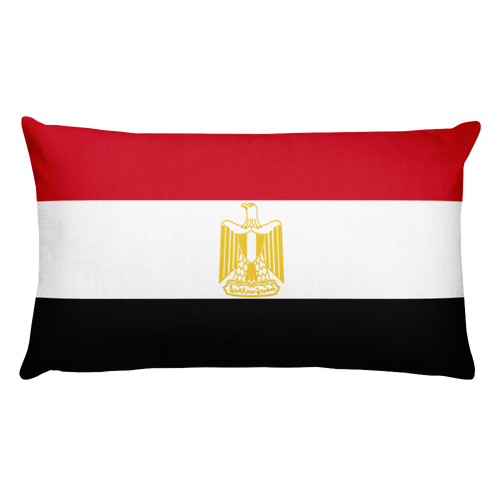 Default Title Egypt Flag Allover Print Rectangular Pillow Home by Design Express