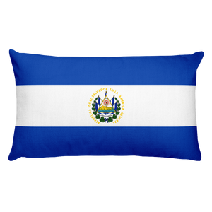 Default Title El Salvador Flag Allover Print Rectangular Pillow Home by Design Express