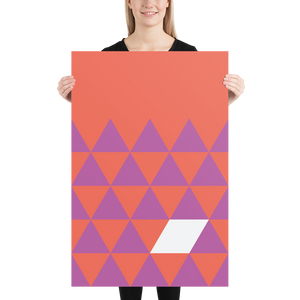 Herman Pop Art Triangles Poster by Design Express