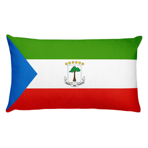 Default Title Equatorial Guinea Flag Allover Print Rectangular Pillow Home by Design Express