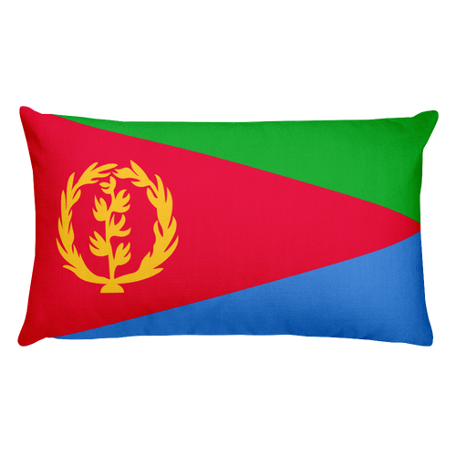 Default Title Eritrea Flag Allover Print Rectangular Pillow Home by Design Express