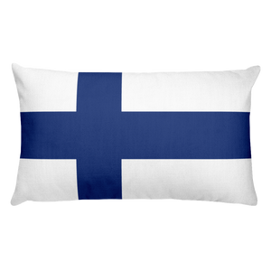 Default Title Finland Flag Allover Print Rectangular Pillow Home by Design Express