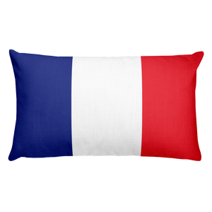 Default Title France Flag Allover Print Rectangular Pillow Home by Design Express