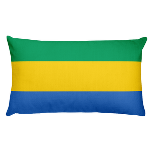 Default Title Gabon Flag Allover Print Rectangular Pillow Home by Design Express