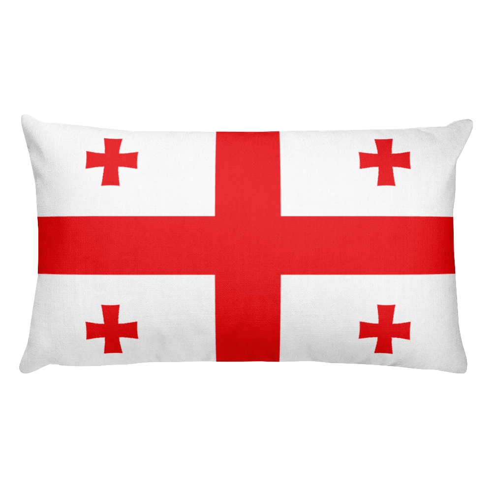 Default Title Georgia Flag Allover Print Rectangular Pillow Home by Design Express