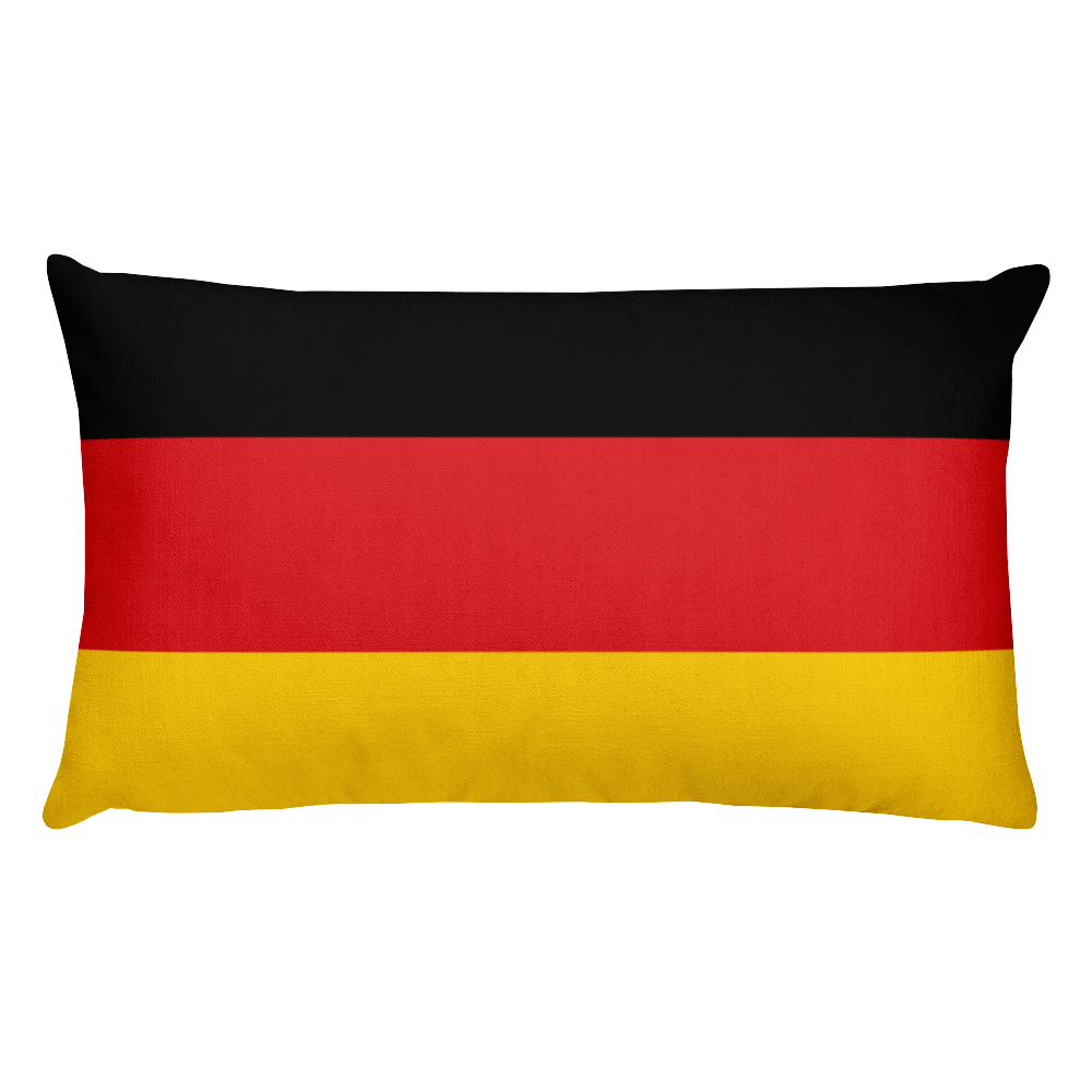 Default Title Germany Flag Allover Print Rectangular Pillow Home by Design Express