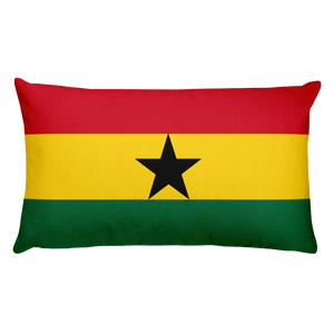 Default Title Ghana Flag Allover Print Rectangular Pillow Home by Design Express
