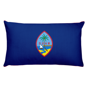 Default Title Guam Flag Allover Print Rectangular Pillow Home by Design Express