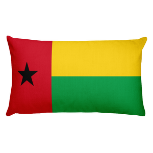 Default Title Guinea Bissau Flag Allover Print Rectangular Pillow Home by Design Express