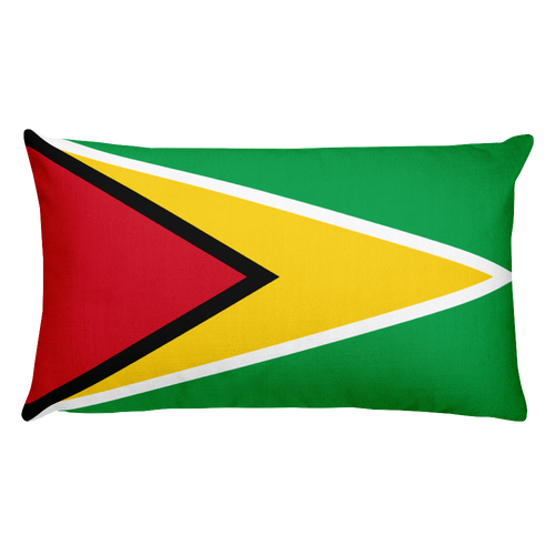 Default Title Guyana Flag Allover Print Rectangular Pillow Home by Design Express