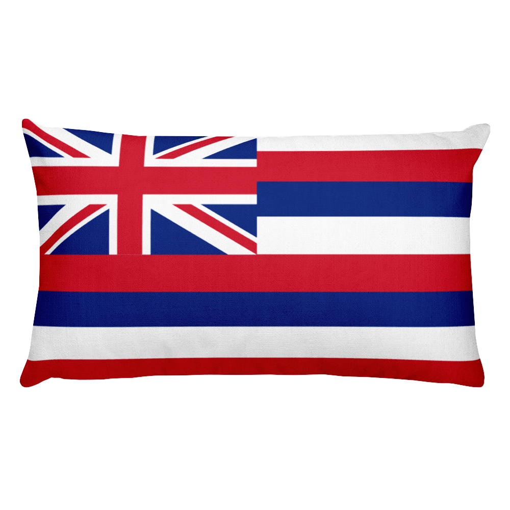 Default Title Hawaii Flag Allover Print Rectangular Pillow Home by Design Express