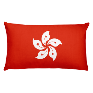 Default Title Hong Kong Flag Allover Print Rectangular Pillow Home by Design Express