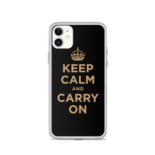 iPhone 11 Keep Calm and Carry On (Black Gold) iPhone Case iPhone Cases by Design Express