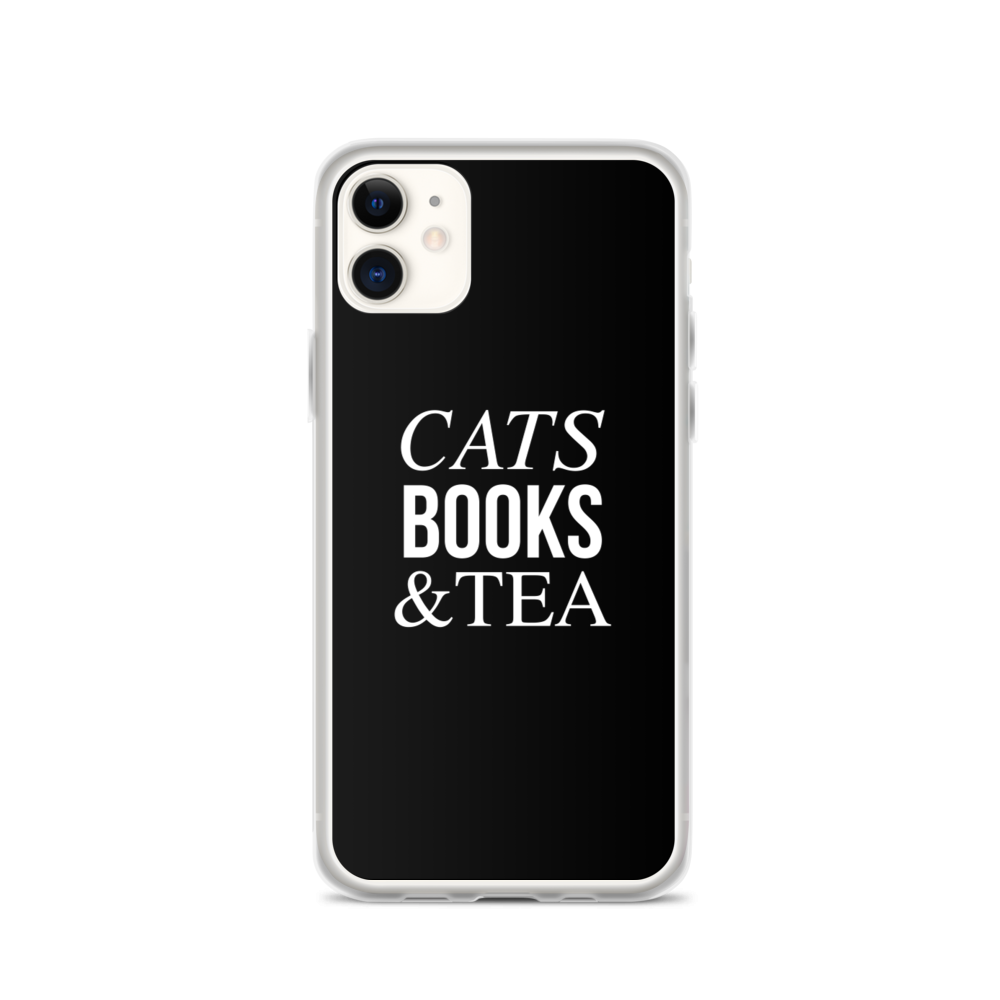 iPhone 11 Cats Books Tea (Funny) iPhone Case by Design Express