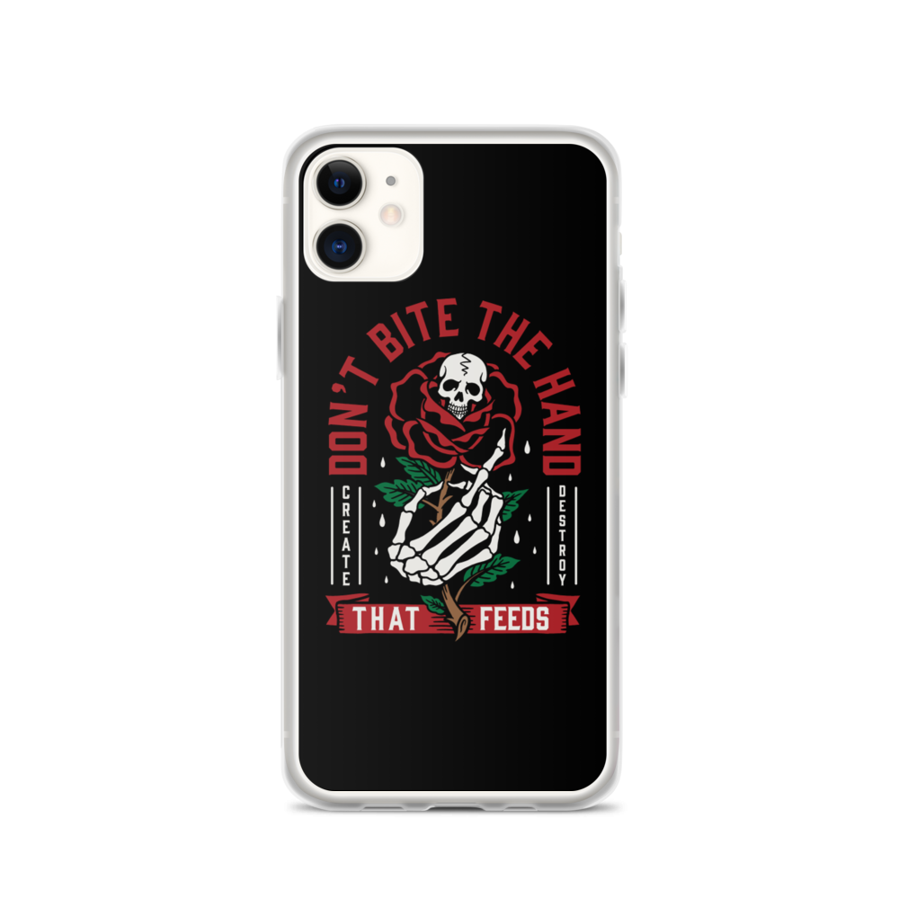 iPhone 11 Don't Bite The Hand That Feeds iPhone Case by Design Express