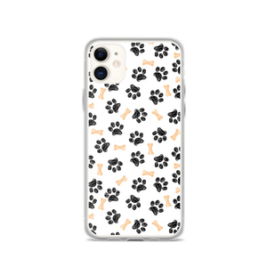 iPhone 11 Dog Paws and Bones Pattern Pattern iPhone Case by Design Express