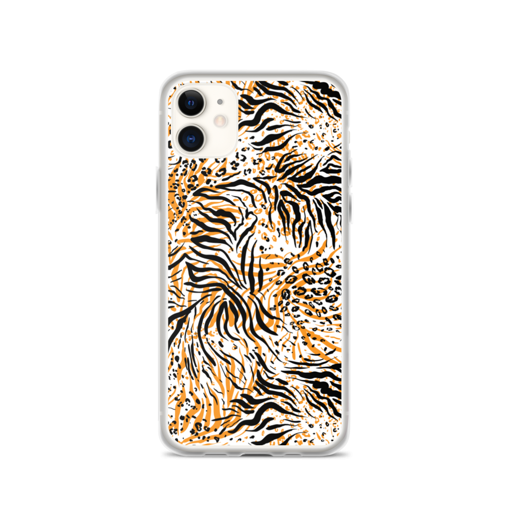 iPhone 11 Tiger Seamless Pattern iPhone Case by Design Express