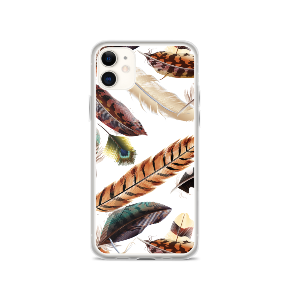 iPhone 11 Feathers Pattern iPhone Case by Design Express