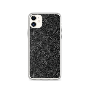 iPhone 11 3D Black Ornament Pattern iPhone Case by Design Express