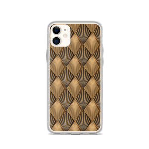 iPhone 11 Golden Art Deco Pattern iPhone Case by Design Express