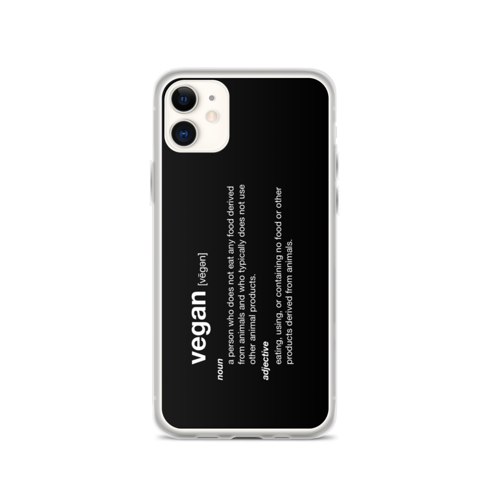 iPhone 11 Vegan Dictionary iPhone Case by Design Express