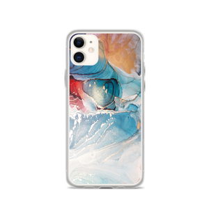 iPhone 11 Colorful Marble Liquid ink Art Full Print iPhone Case by Design Express