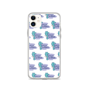 iPhone 11 Seahorse Hello Summer iPhone Case by Design Express