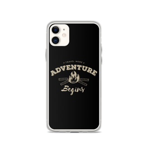 iPhone 11 Travel More Adventure Begins iPhone Case by Design Express