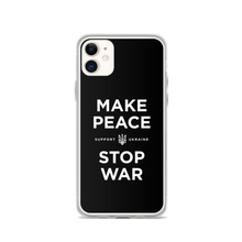 iPhone 11 Make Peace Stop War (Support Ukraine) Black iPhone Case by Design Express