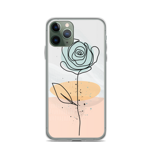 iPhone 11 Pro Pasty Flower Line iPhone Case by Design Express