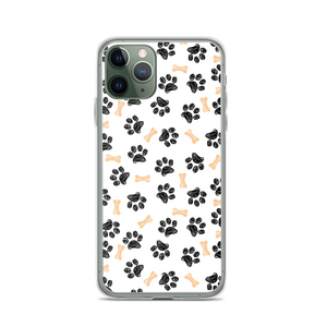 iPhone 11 Pro Dog Paws and Bones Pattern Pattern iPhone Case by Design Express