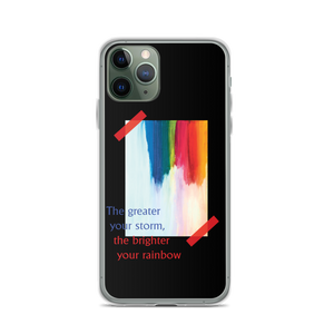 iPhone 11 Pro Rainbow iPhone Case Black by Design Express