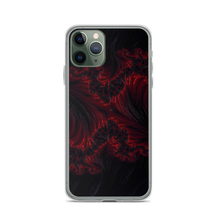 iPhone 11 Pro Black Red Fractal Art iPhone Case by Design Express