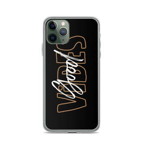 iPhone 11 Pro Good Vibes Typo iPhone Case by Design Express