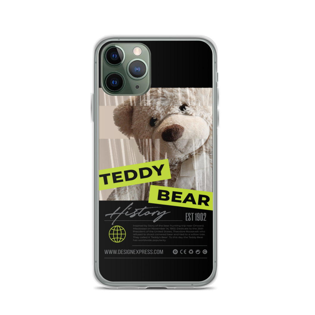 iPhone 11 Pro Teddy Bear Hystory iPhone Case Black by Design Express