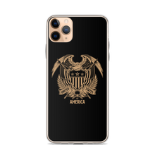 iPhone 11 Pro Max United States Of America Eagle Illustration Reverse Gold iPhone Case iPhone Cases by Design Express