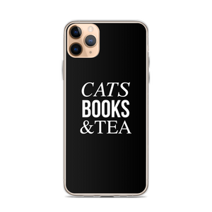 iPhone 11 Pro Max Cats Books Tea (Funny) iPhone Case by Design Express