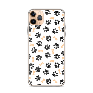 iPhone 11 Pro Max Dog Paws and Bones Pattern Pattern iPhone Case by Design Express