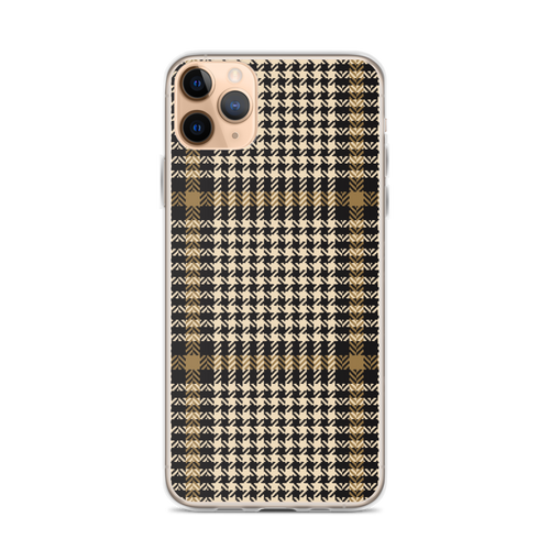 iPhone 11 Pro Max Herringbone Glen Plaid Pattern iPhone Case by Design Express