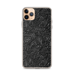 iPhone 11 Pro Max 3D Black Ornament Pattern iPhone Case by Design Express