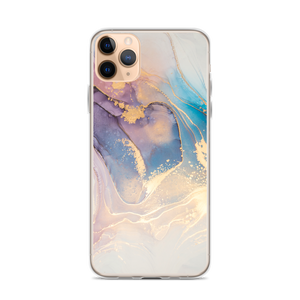 iPhone 11 Pro Max Soft Marble Liquid ink Art Full Print iPhone Case by Design Express