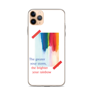 iPhone 11 Pro Max Rainbow iPhone Case White by Design Express