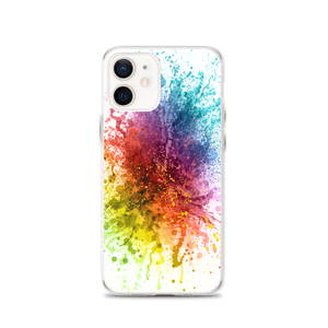 iPhone 12 Rainbow Paint Splash iPhone Case by Design Express