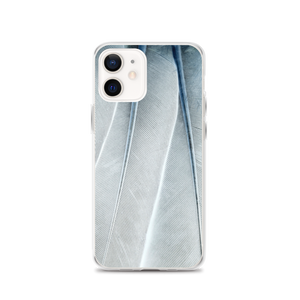 iPhone 12 White Feathers Texture iPhone Case by Design Express