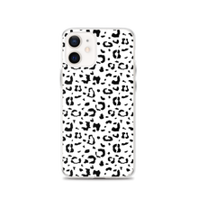 iPhone 12 Black & White Leopard Print iPhone Case by Design Express