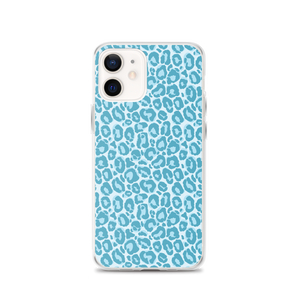 iPhone 12 Teal Leopard Print iPhone Case by Design Express