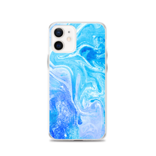 iPhone 12 Blue Watercolor Marble iPhone Case by Design Express