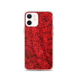 iPhone 12 Red Rose Pattern iPhone Case by Design Express